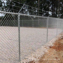 China Wholesale Galvanized Security Chain Link Wire Fence with Barbed Wire.